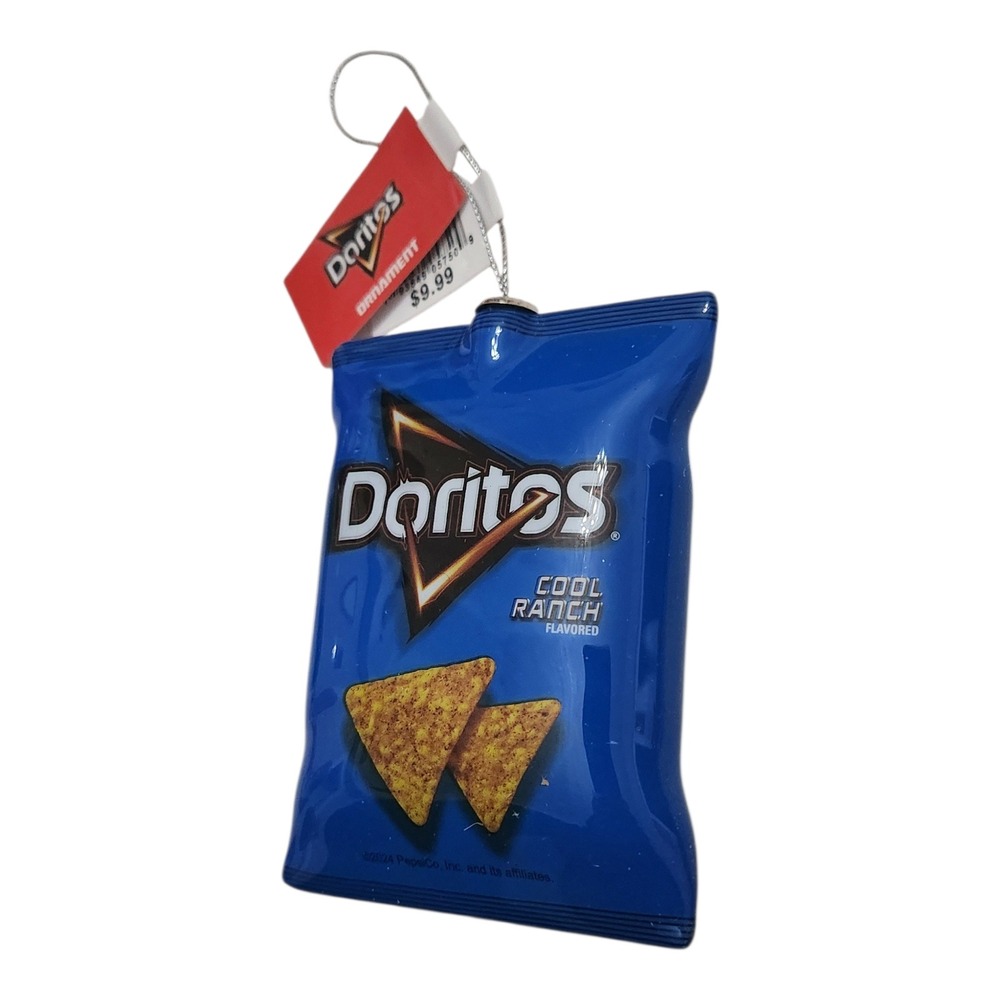 Doritos Cool Ranch Ornament Blue Snack Bag PepsiCo Ruz Holiday Decor NEW NWT